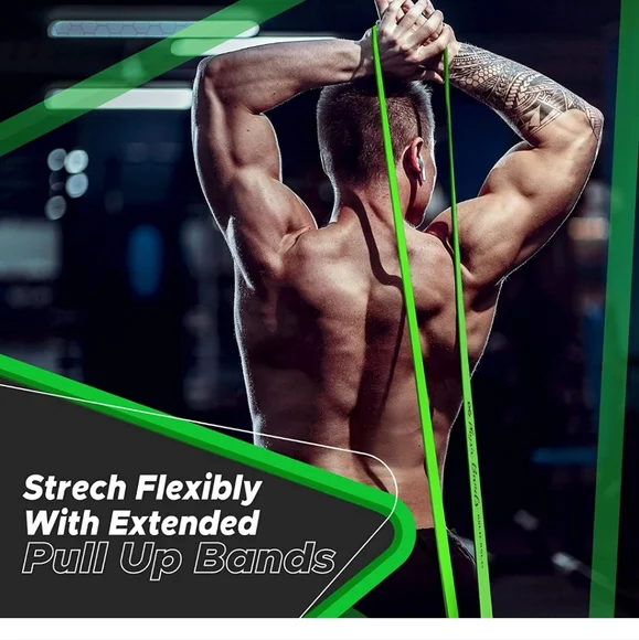 Physix Pull Up Assistance Bands - Looped Resistance Bands, Workout Rubber Bands - Picture 3 of 8